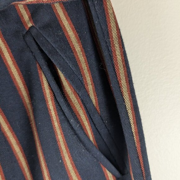 Zara Trafaluc Collection Striped Tie Waist Pants High Rise Casual Medium - Picture 3 of 5